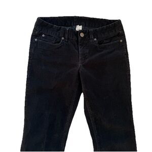 Vintage J.Crew Favorite Fit Womens 29R Black Corduroy Pants Straight